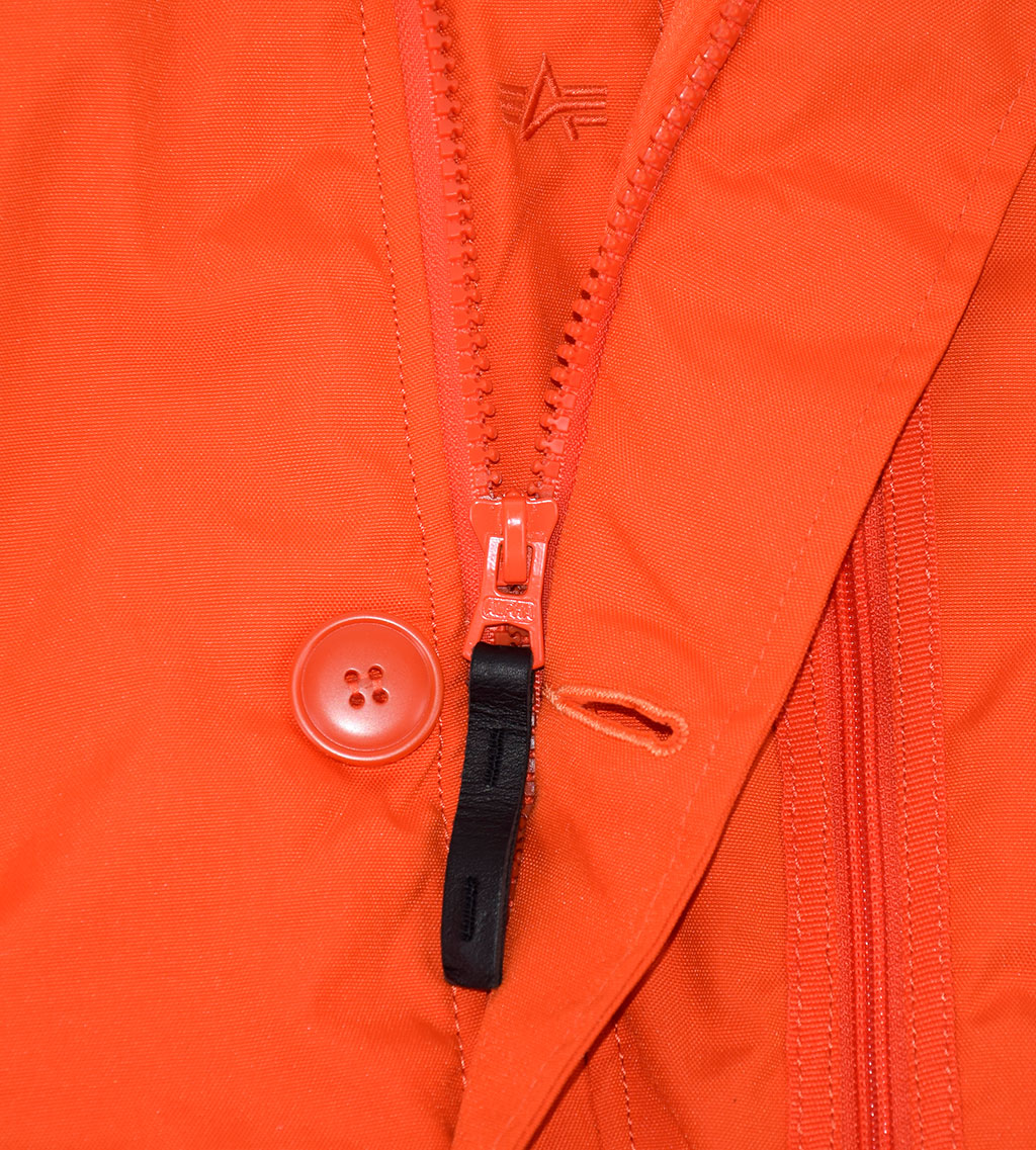 Аляска короткая ALPHA INDUSTRIES POLAR SV flame orange 