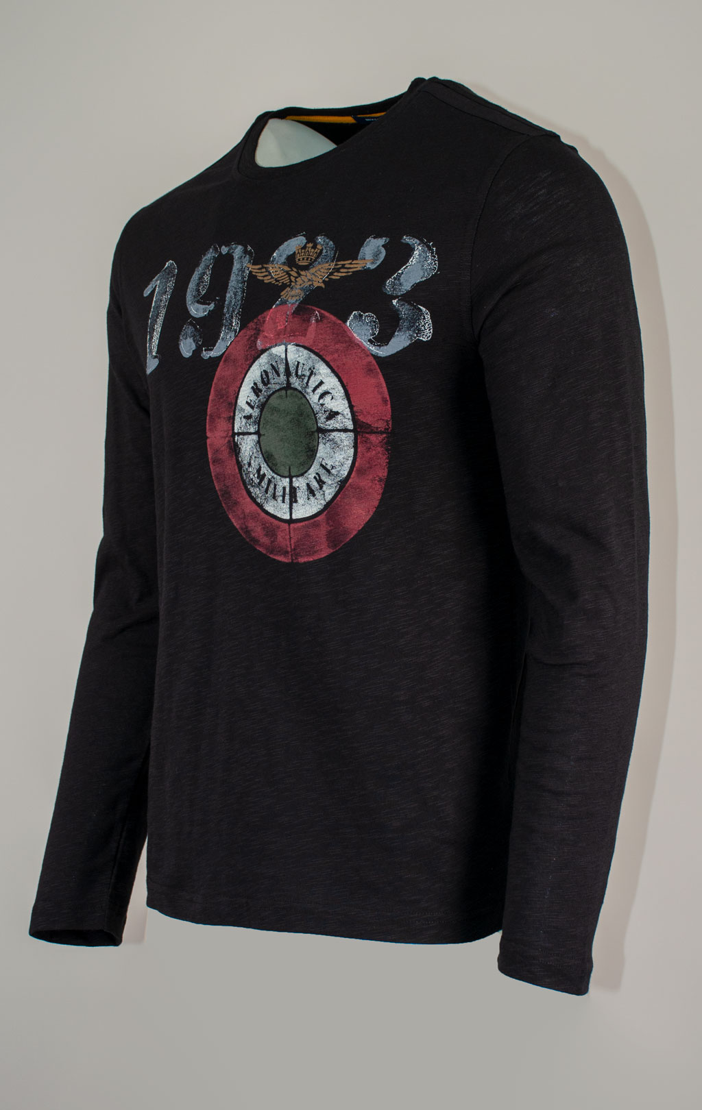 Лонгслив AERONAUTICA MILITARE FW 25/26/TR jet black (TS 2487) 