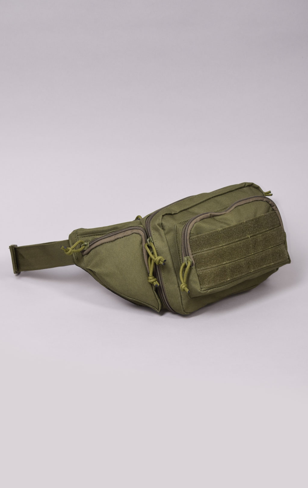 Сумка поясная тактическая SABADO MOLLE Velcro 20x110x15 green b-9038 