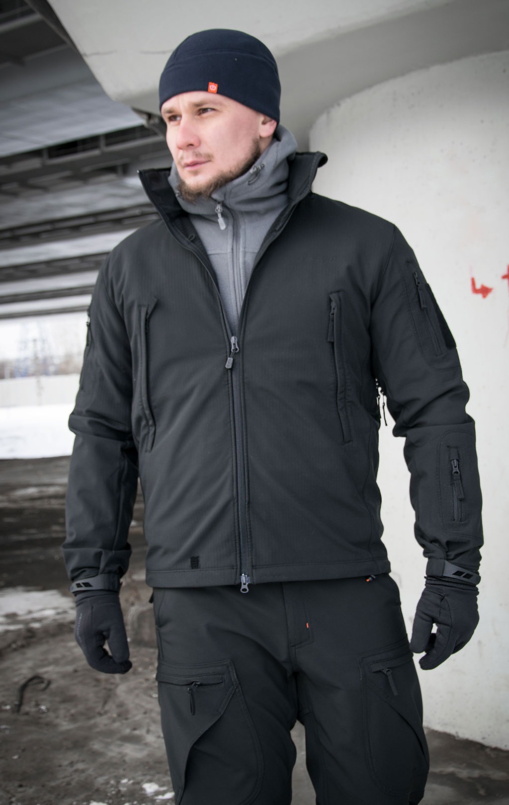 Куртка тактическая softshell Pentagon мембрана ARTAXES big size Soft Shell black 08011 