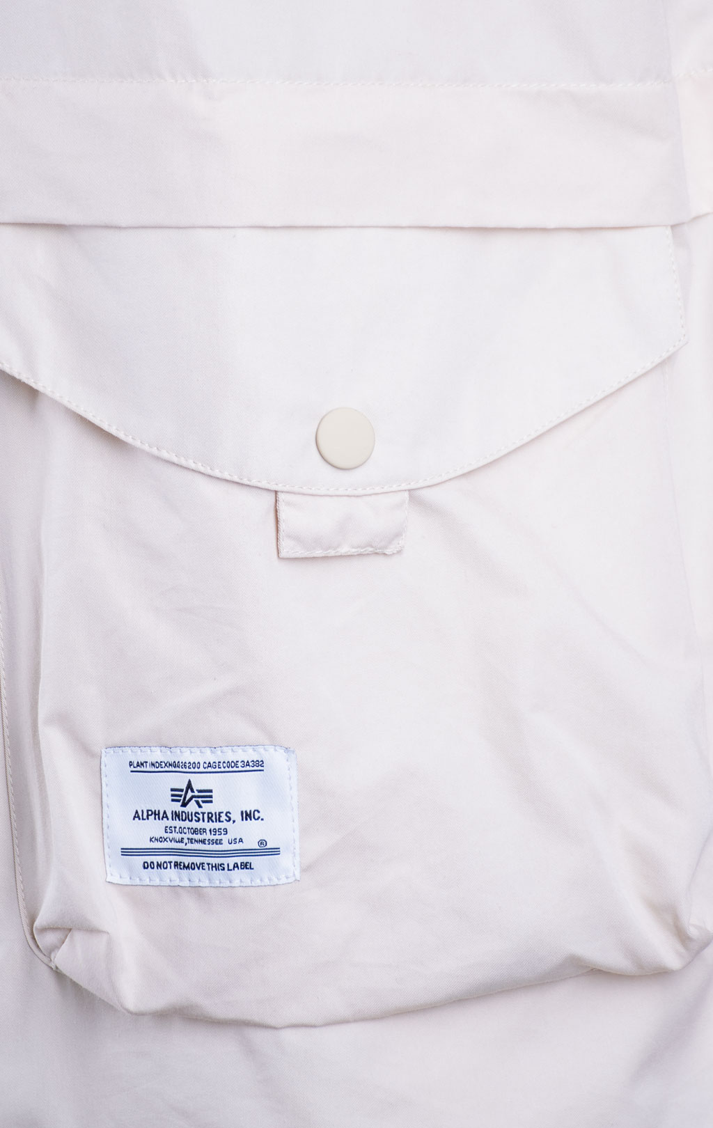 Ветровка-рубашка ALPHA INDUSTRIES SHORT SLEEVE MULTI POCKET ZIPPERED SHIRT JACKET SS 24 m limestone 