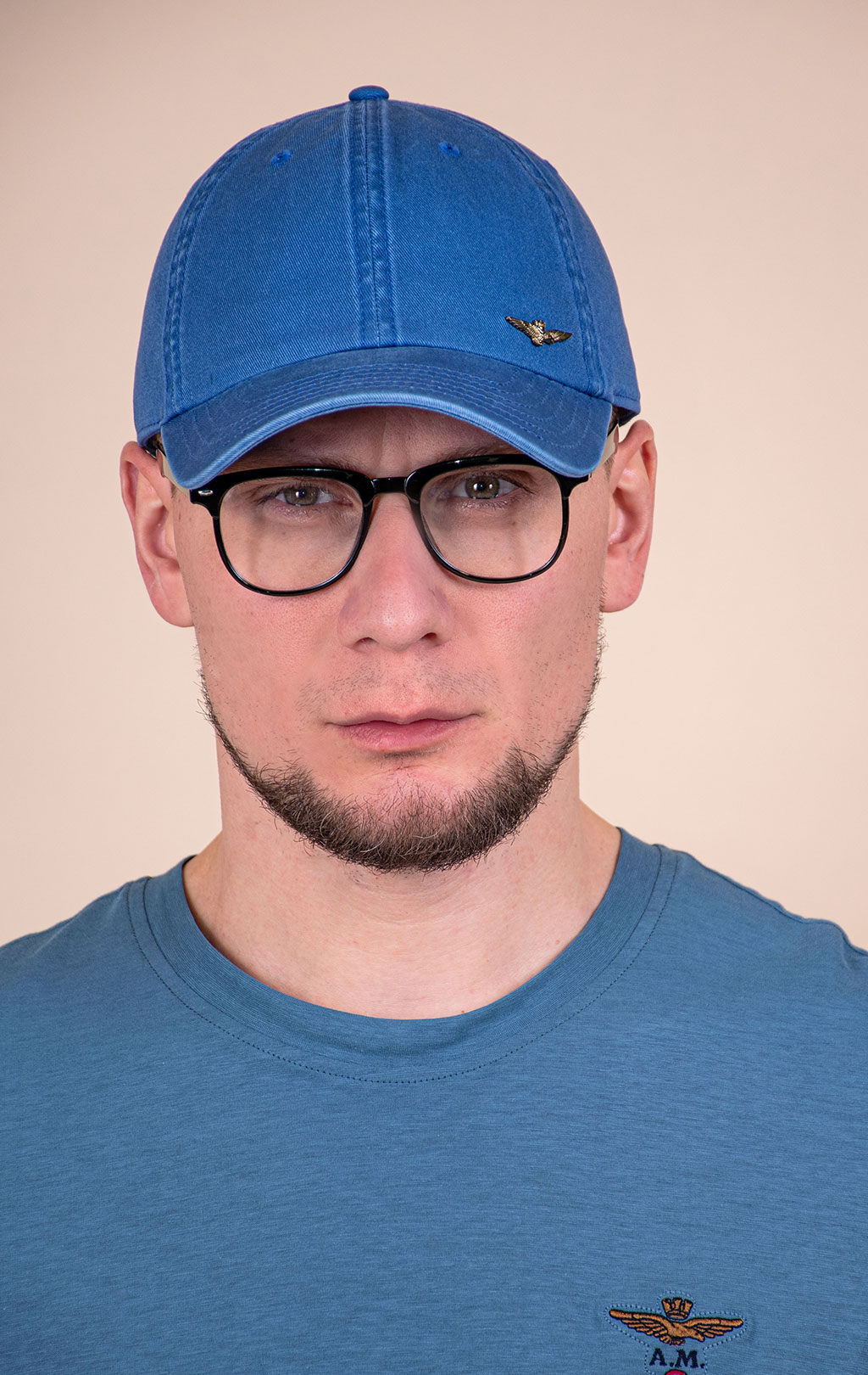 Бейсболка AERONAUTICA MILITARE SS 26/CN high tide blue (HA 1244) 