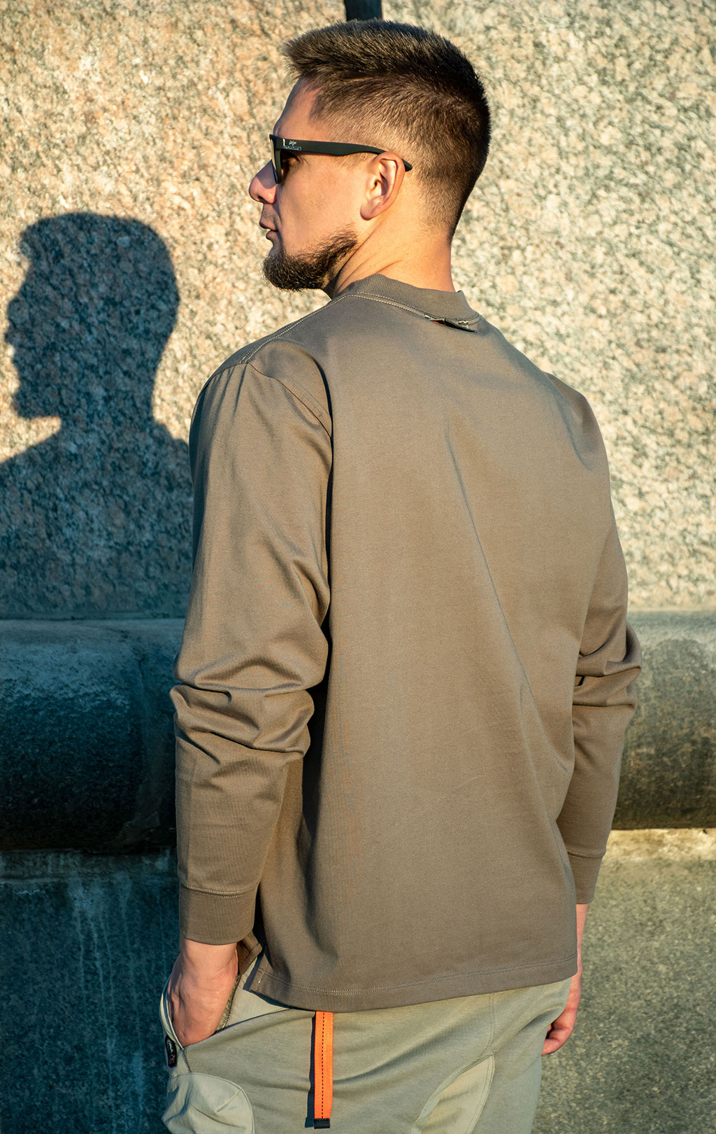 Лонгслив PARAJUMPERS ROYAL плотный FW 25/26 olive grey 