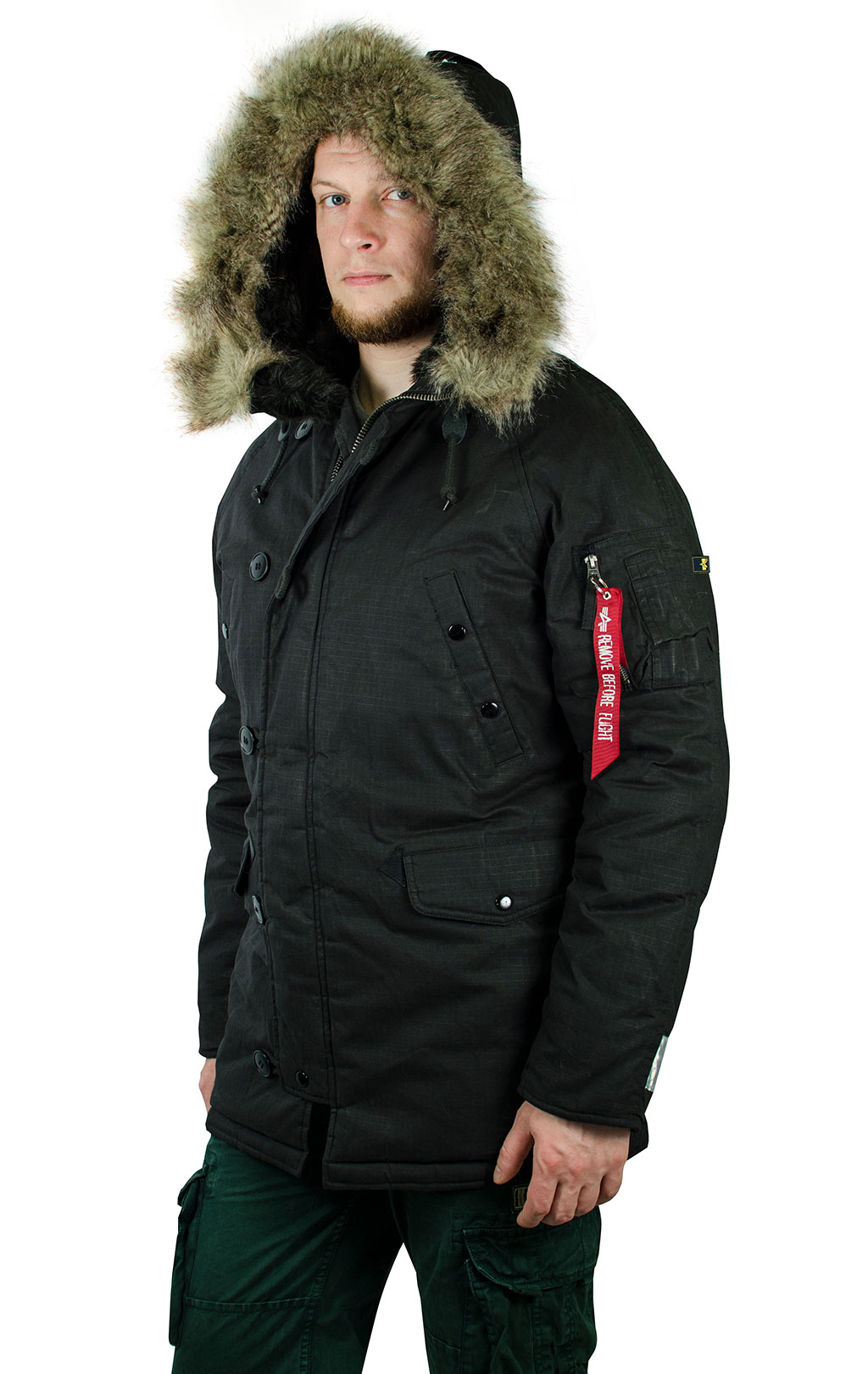 Аляска ALPHA INDUSTRIES W3X N-3B хлопок black 