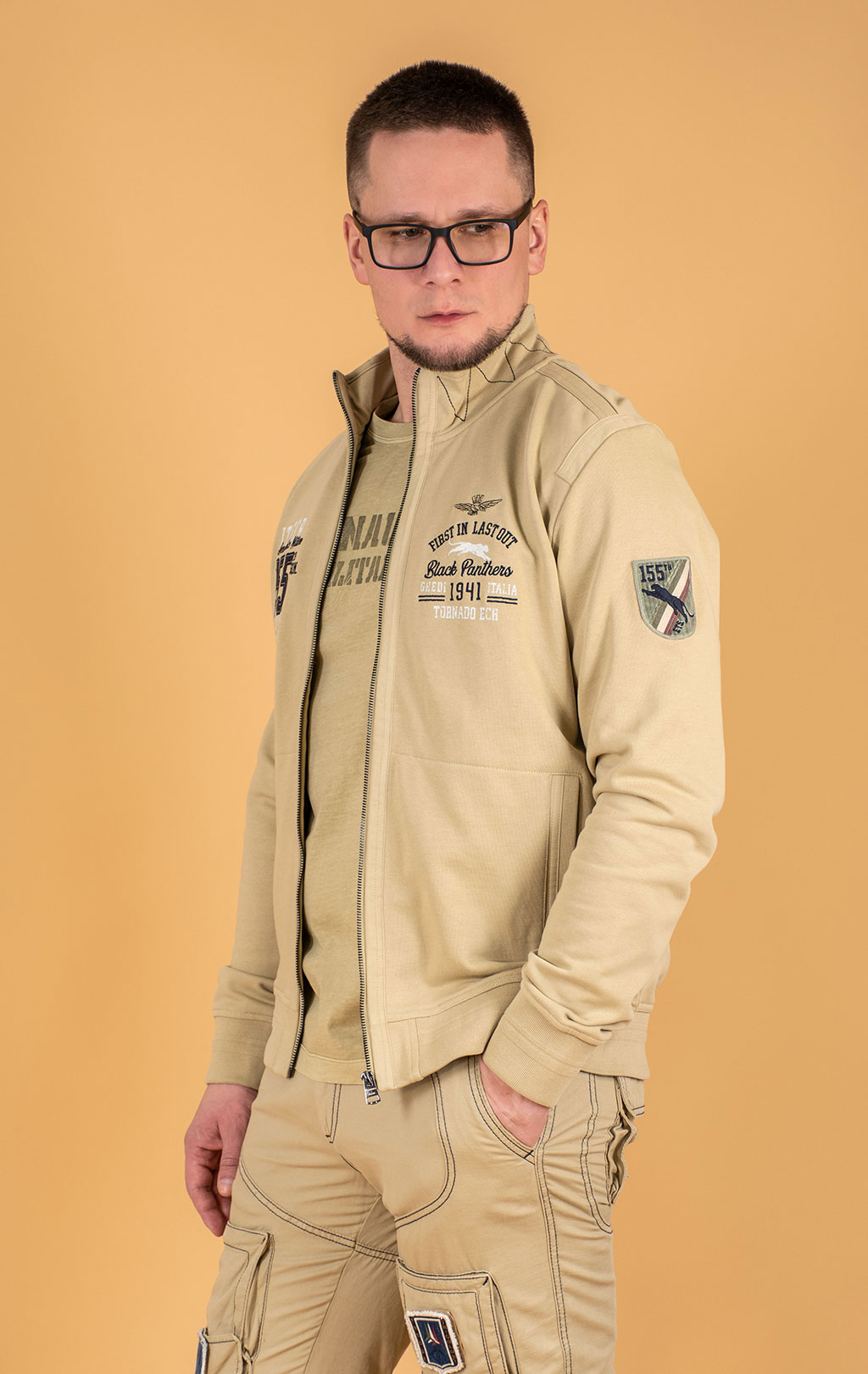 Олимпийка AERONAUTICA MILITARE SS 25 m/TR antelope beige (FE 2008) 