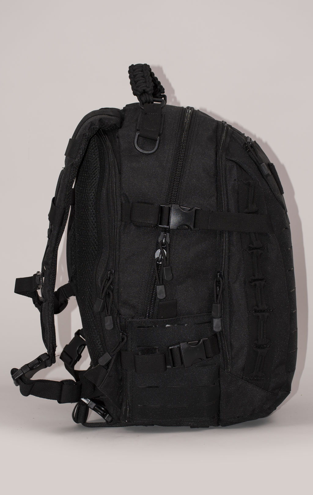 Рюкзак тактический 30L front laser cut, paracord black BS-544 Китай