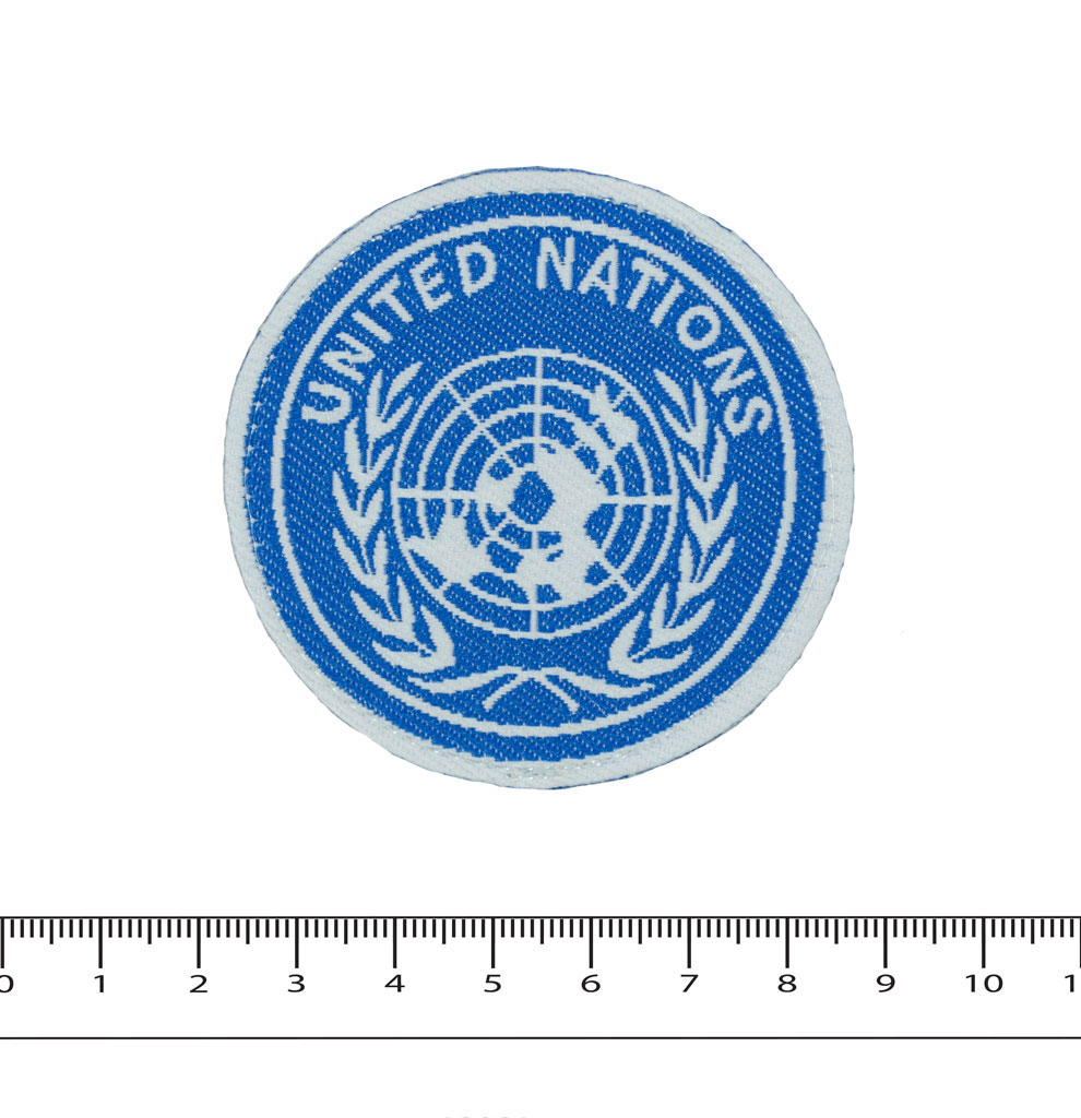 Нашивка UNITED NATIONS velcro blue 