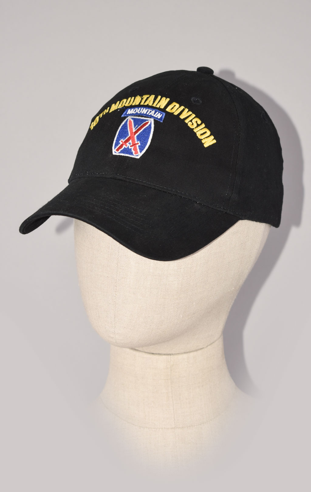 Бейсболка EC 10TH MOUNTAIN DIVISION black (5284) 