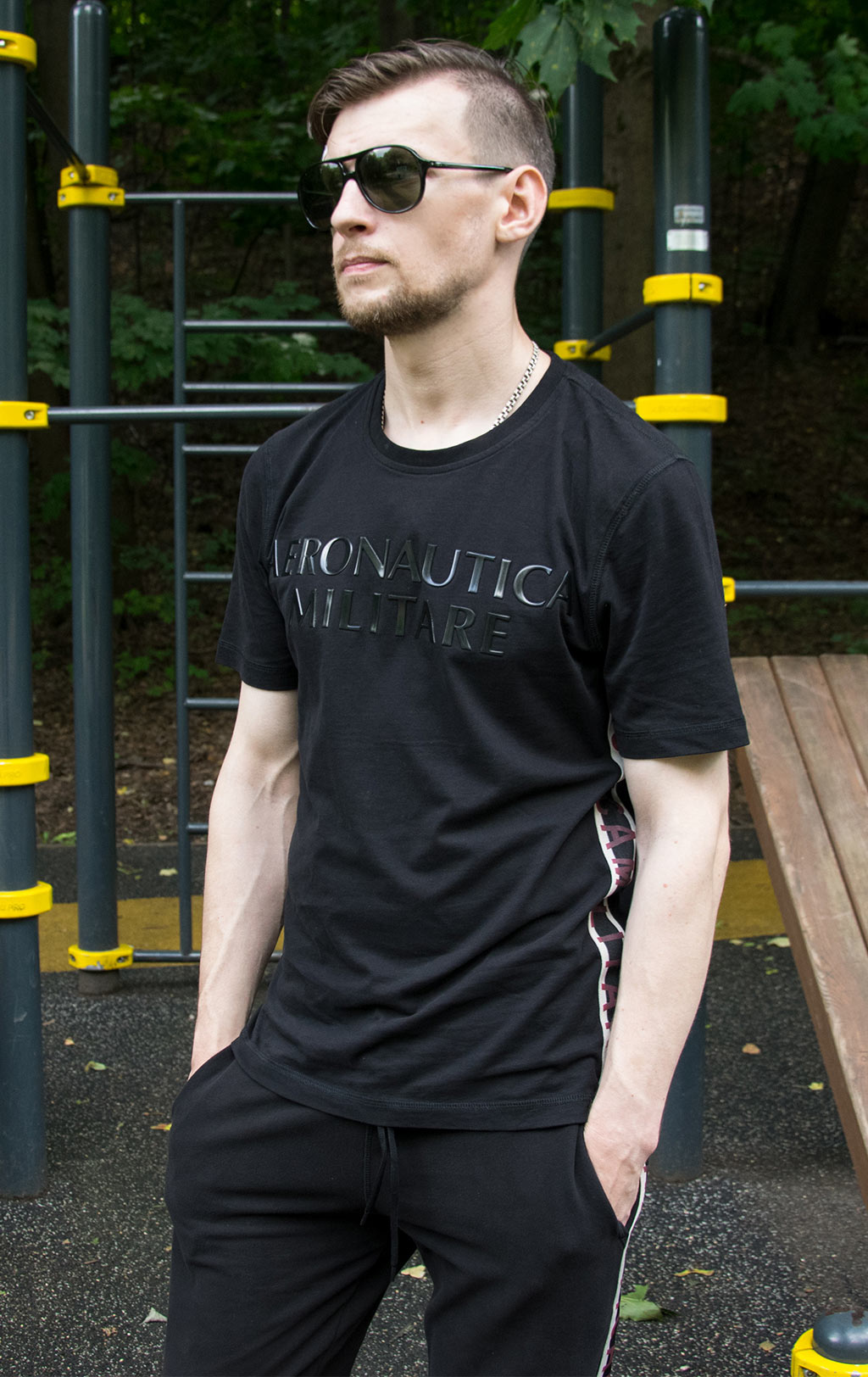 Футболка AERONAUTICA MILITARE FW 19/20 jet black (TS 1643)