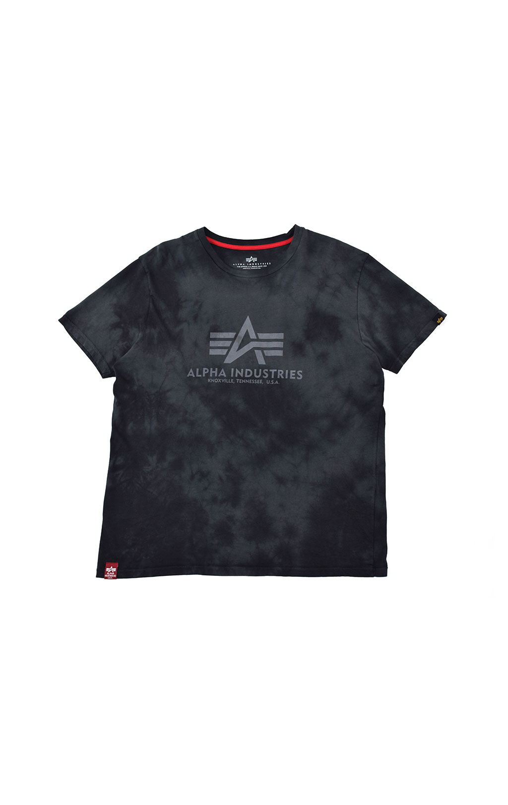 Футболка ALPHA INDUSTRIES BASIC T BATIK grey black 