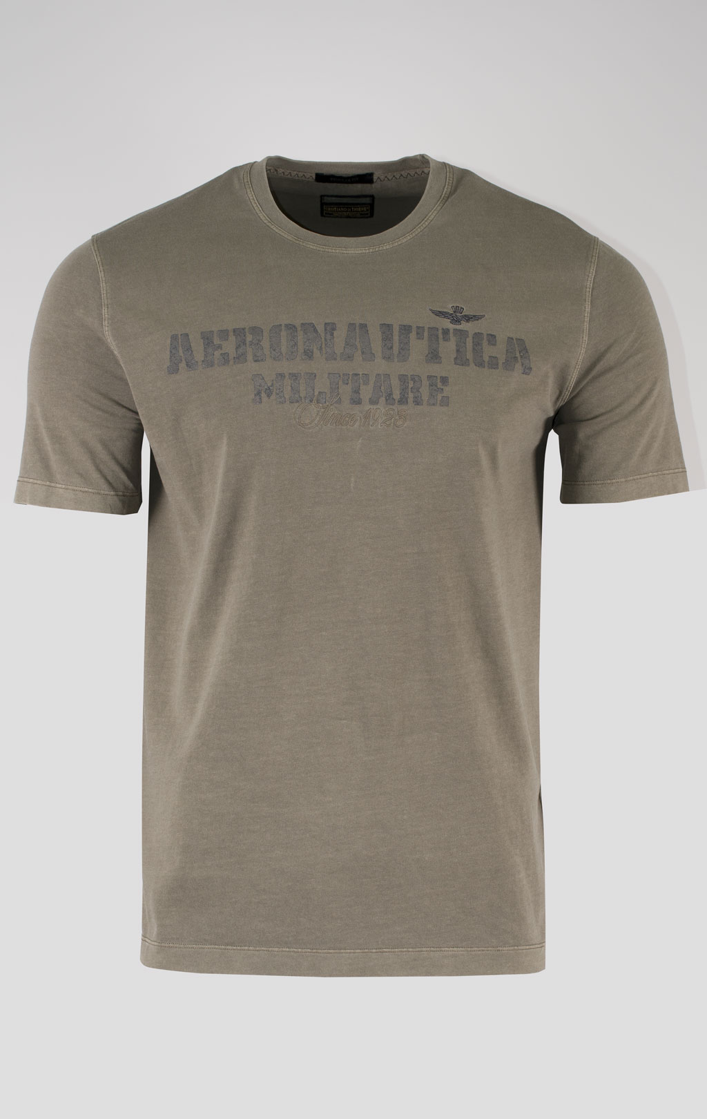 Футболка AERONAUTICA MILITARE SS 25 m/TR military olive washed (TS 2407) 