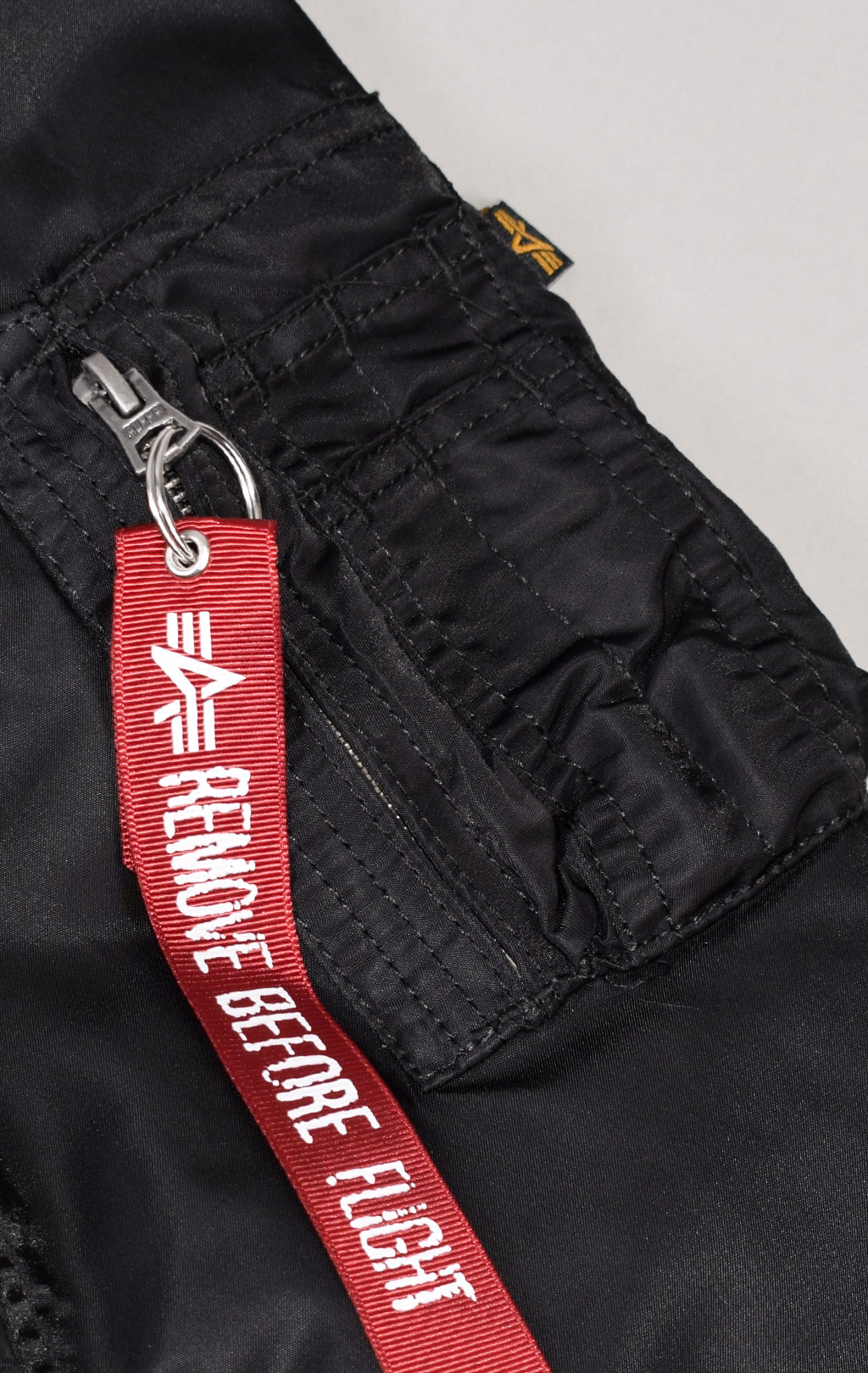 Куртка-бомбер лётная ALPHA INDUSTRIES D-Tec big size MA-1 black/black 