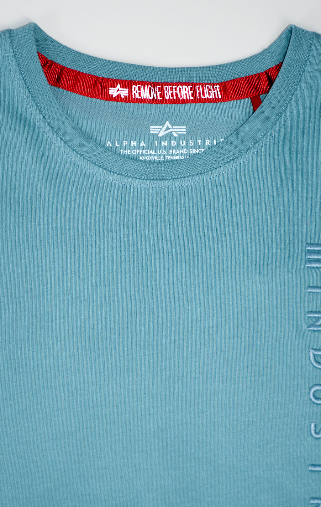Футболка ALPHA INDUSTRIES EMB T greyblue 