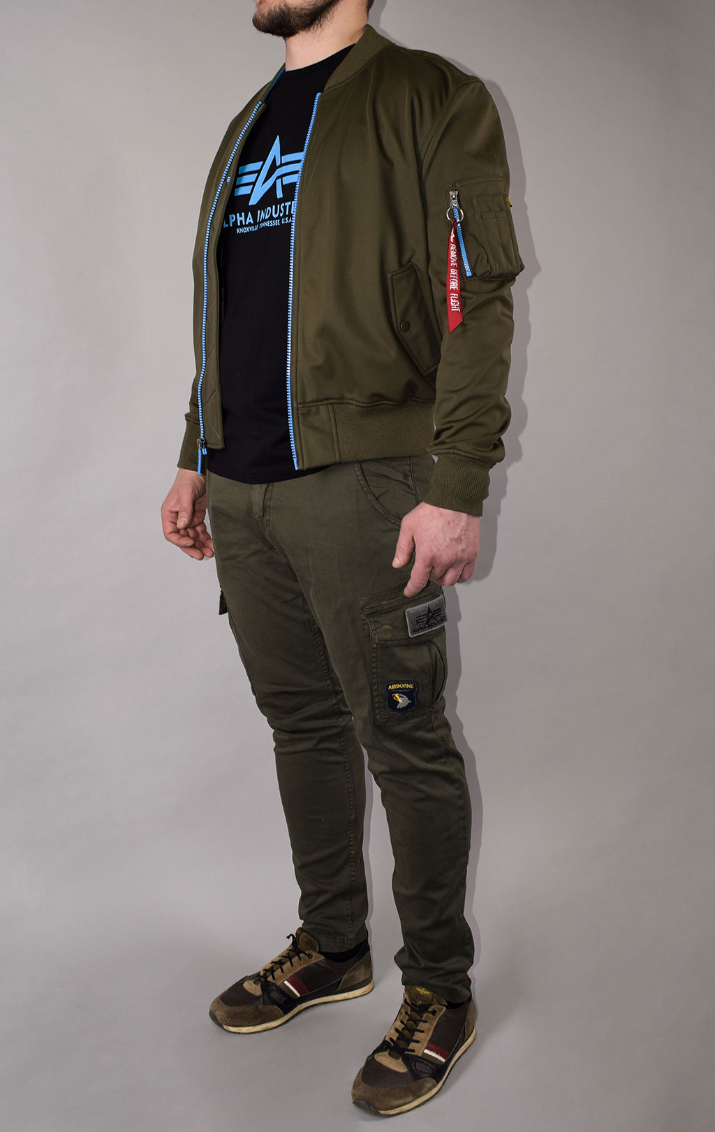 Ветровка ALPHA INDUSTRIES MA-1 Soft Shell olive 