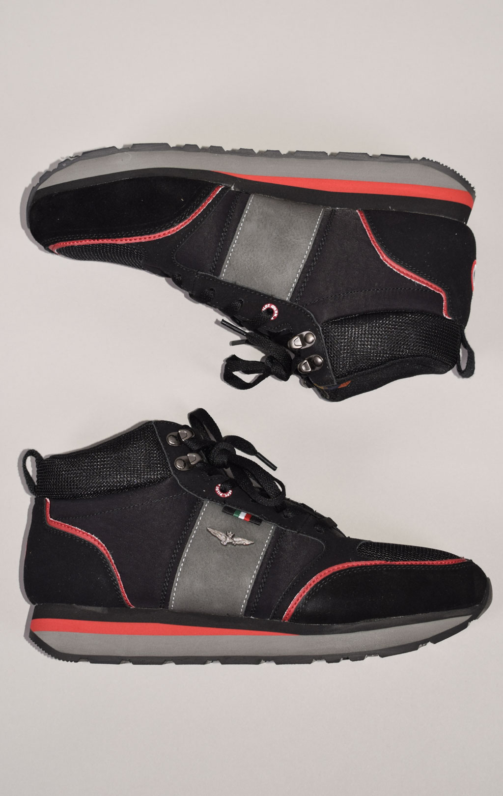 Кроссовки высокие AERONAUTICA MILITARE FW 22/23 m/CN jet black (SC 230) 