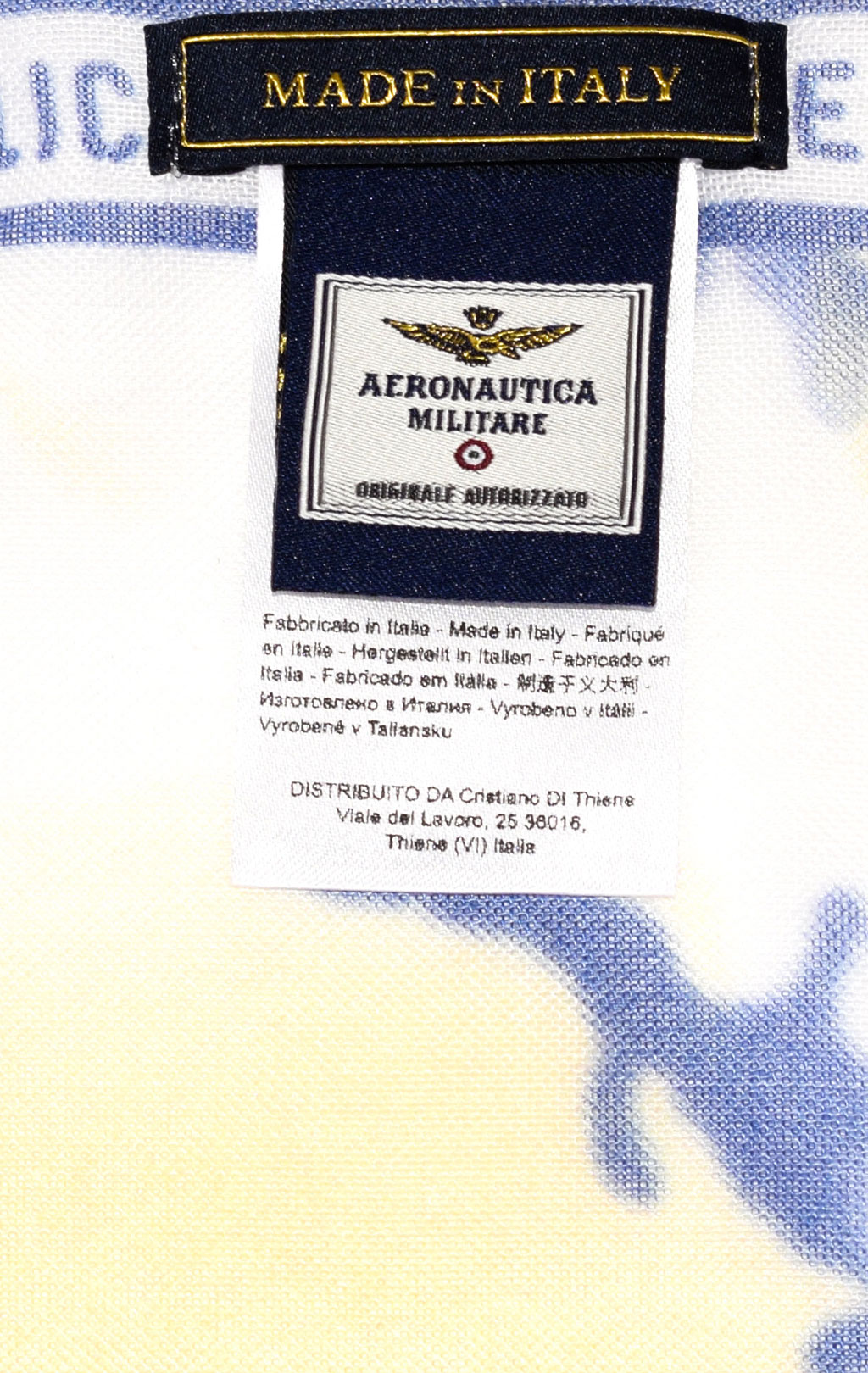 Платок AERONAUTICA MILITARE SS 21/IT camouflage indaco/giallo (SH 1104) 