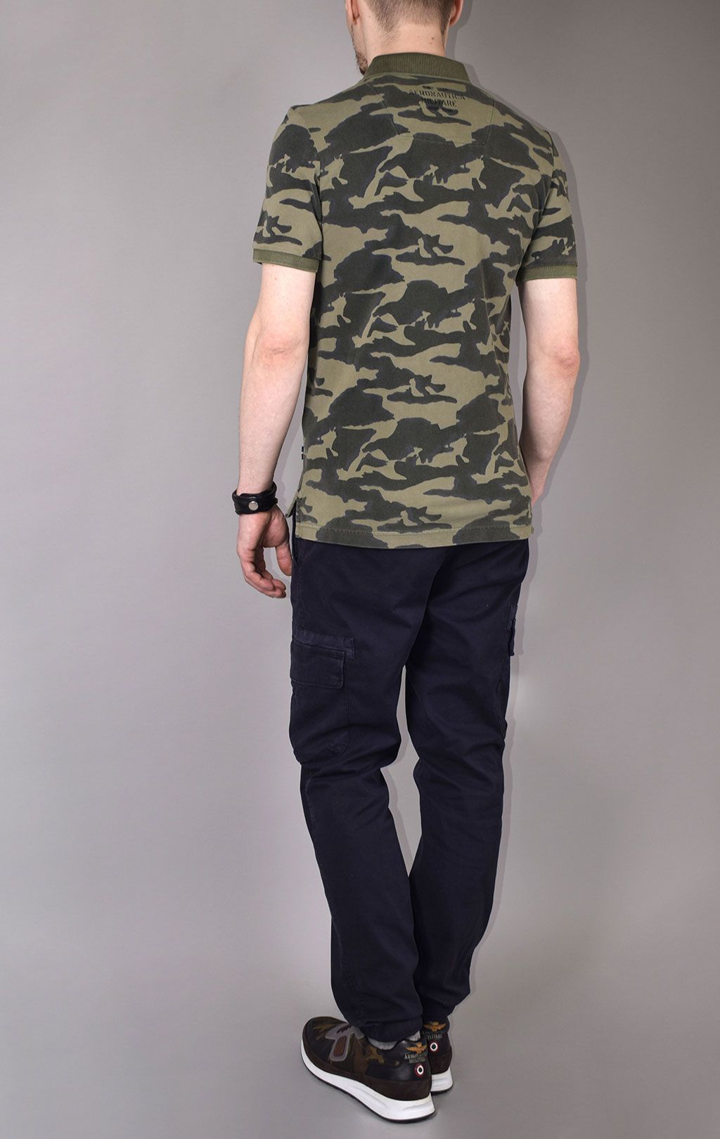 Футболка-поло AERONAUTICA MILITARE SS 20/IN camouflage AM23 (PO 1452) 