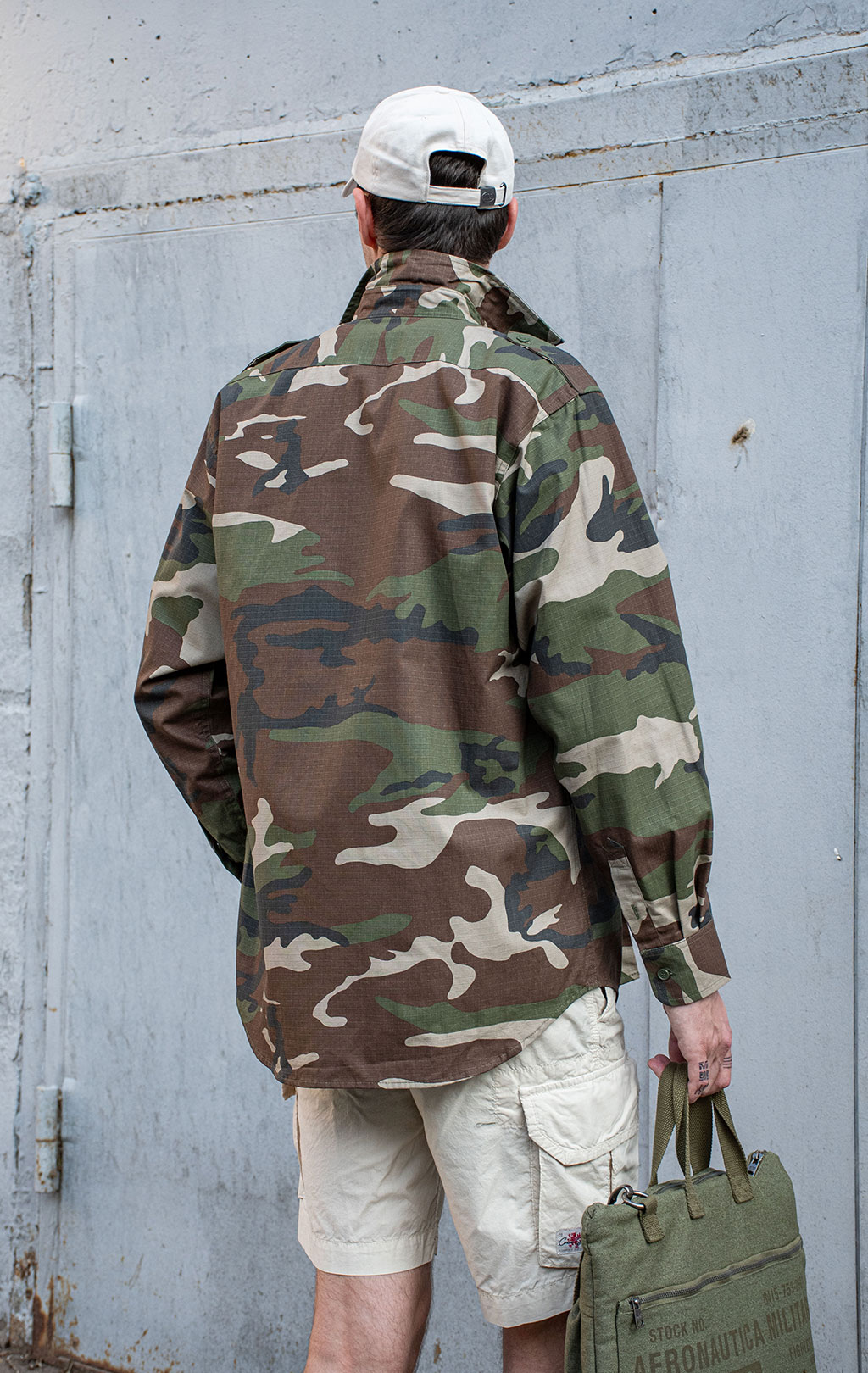Рубашка Mil-Tec rip-stop camo woodland 