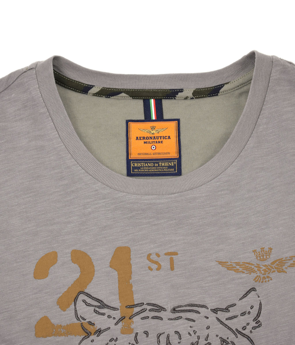 Футболка AERONAUTICA MILITARE SS 20/IN grigio topo (TS 1729) 