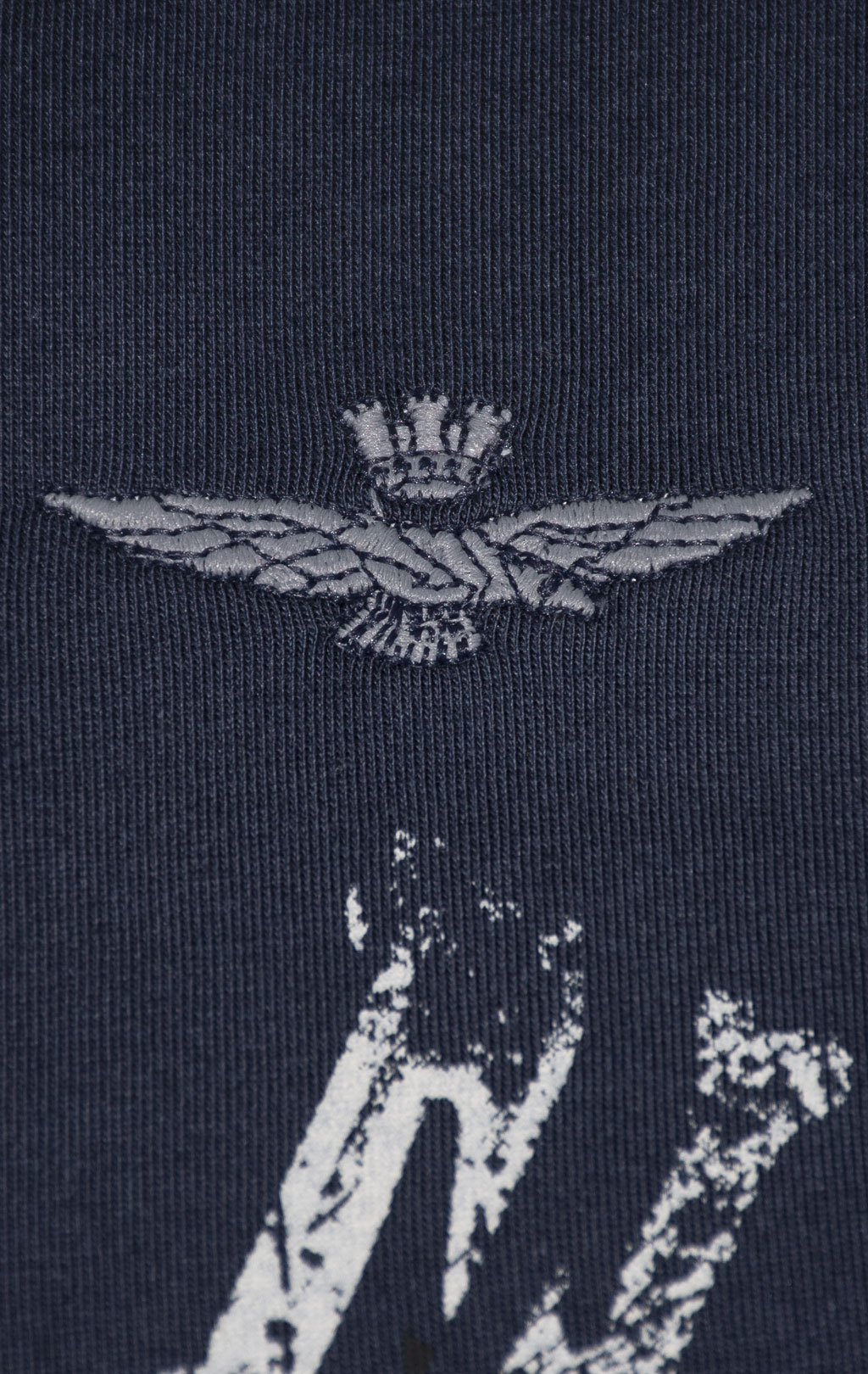 Футболка AERONAUTICA MILITARE INDIAN PRINT SS 24/BD blue navy (TS 2214) 