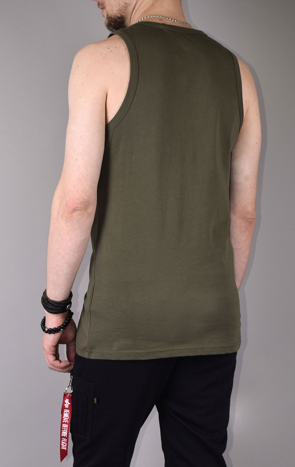 Майка ALPHA INDUSTRIES BASIC TANK dark olive 