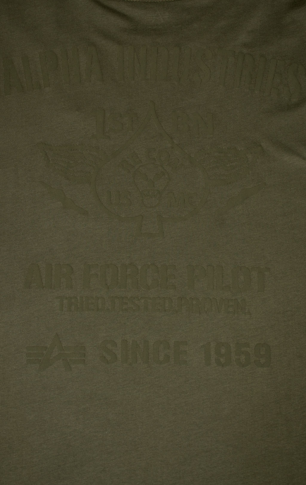 Футболка ALPHA INDUSTRIES AIR FORCE T dark olive 