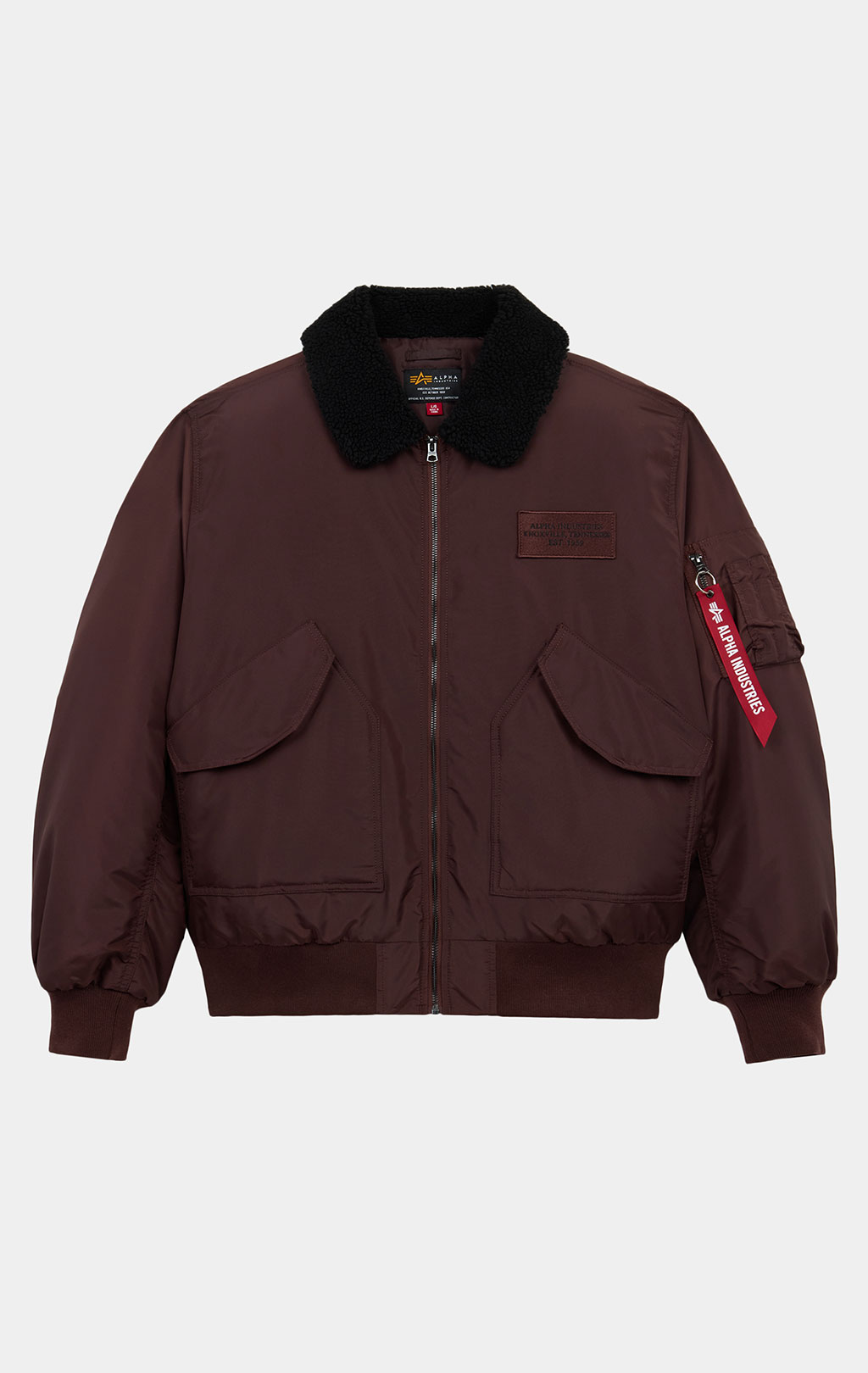Куртка лётная ALPHA INDUSTRIES CWU 45/P RELAXED FIT FLIGHT JACKET (OXFORD SC) FW 26/27 cocoa 