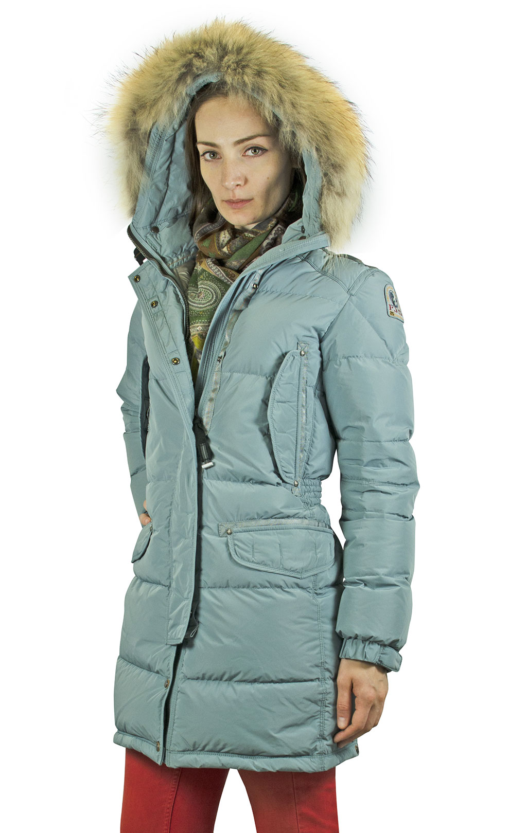 Женский пуховик PARAJUMPERS HARRASEEKET green blue 