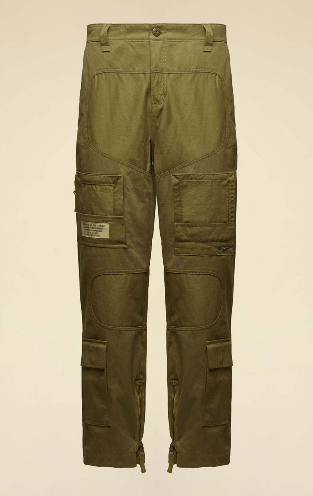 Брюки-карго AERONAUTICA MILITARE ANTI-G плотные FW 25/26/AL dark olive (PA 1696) 