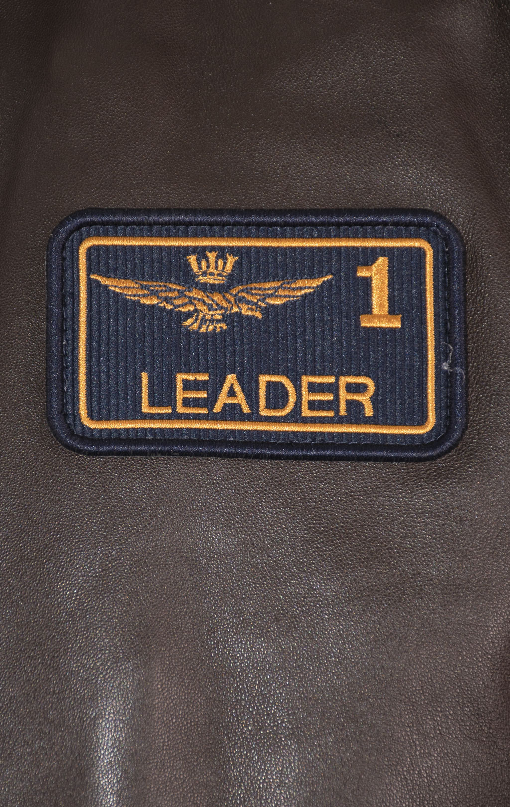 Куртка-бомбер AERONAUTICA MILITARE кожа FW 24/25/IN marrone (PN 949) 