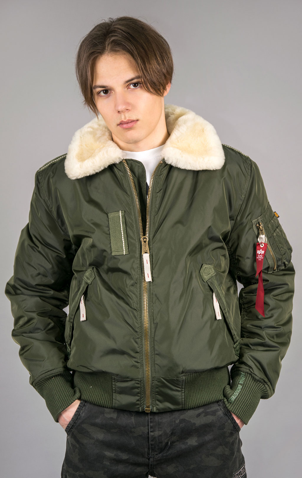 Куртка-пилот ALPHA INDUSTRIES INJECTOR-III dark green 