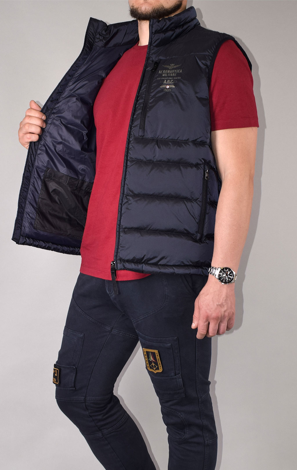 Жилет AERONAUTICA MILITARE FW 20/21/CN blue navy (AB 1894) 