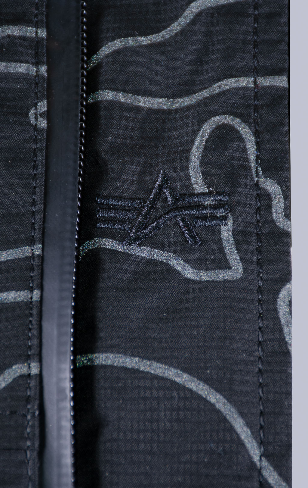 Аляска ALPHA INDUSTRIES PRIMALOFT PARKA N-3B reflective black camo 