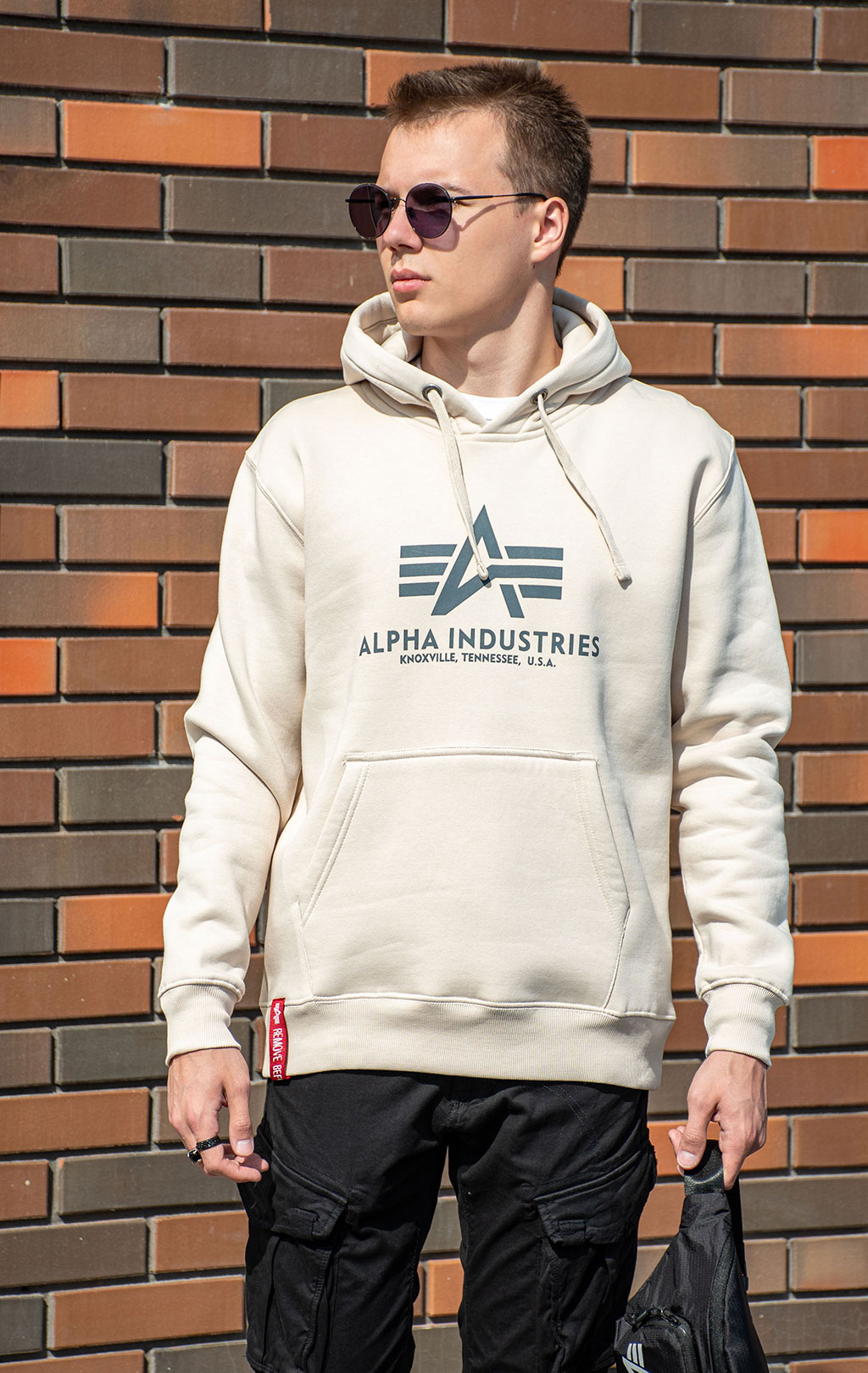 Толстовка ALPHA INDUSTRIES BASIC HOODY jet stream white 