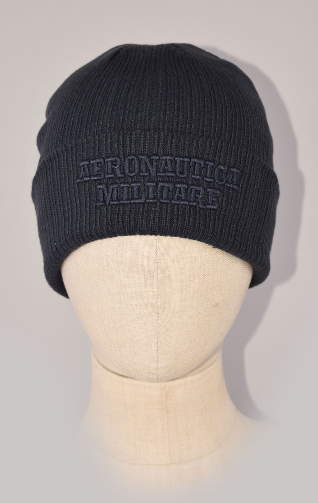 Шапка вязаная AERONAUTICA MILITARE FW 23/24/CN blue (CU 043)
