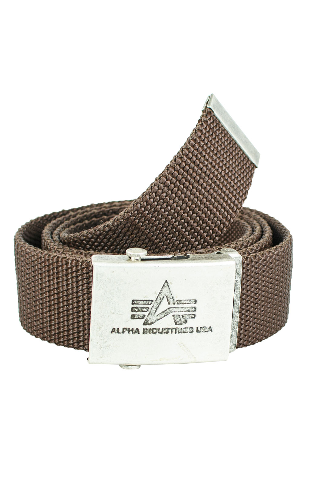 Ремень брючный ALPHA INDUSTRIES HEAVY DUTY BELT 4 cm brown 