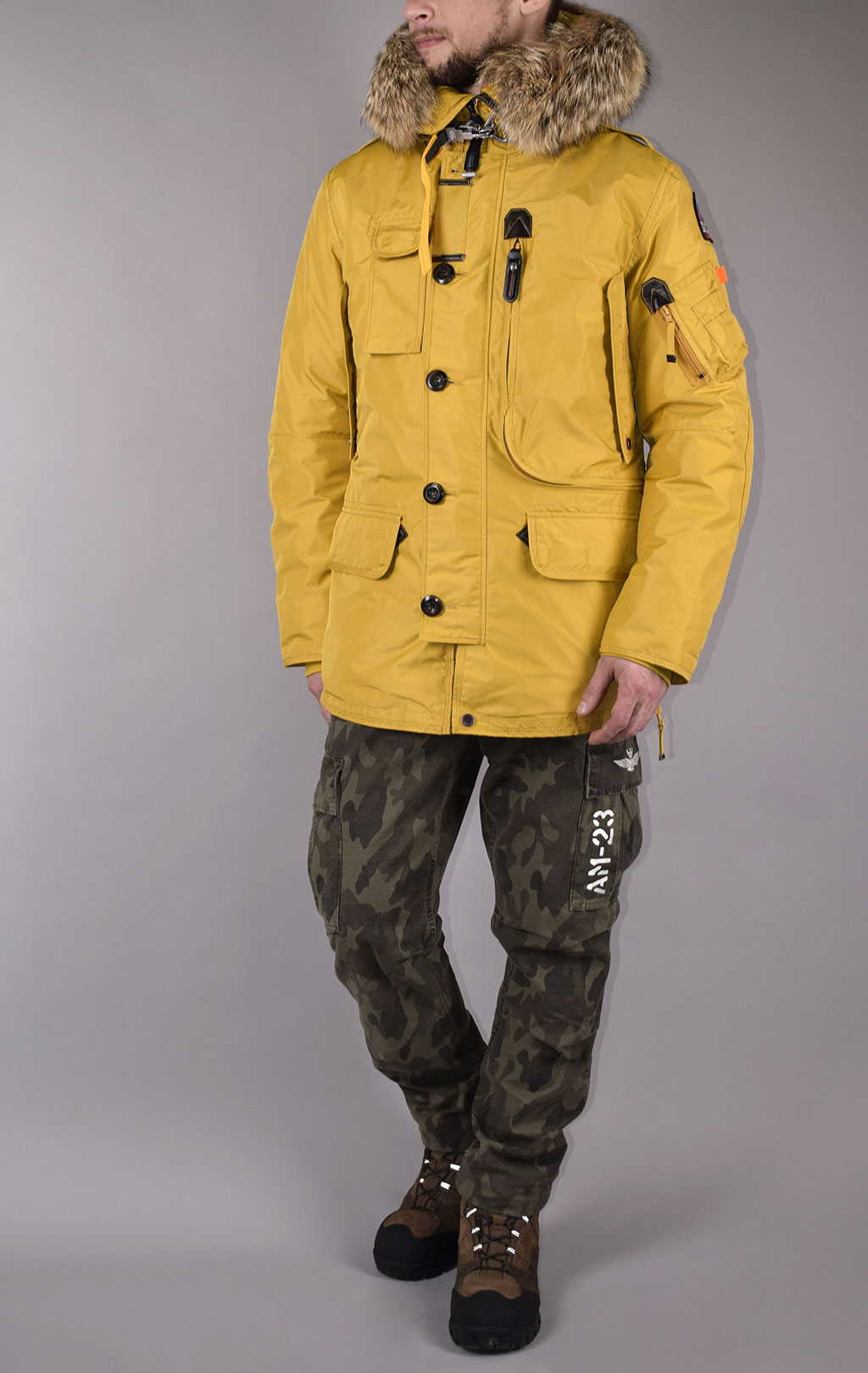 Аляска-пуховик PARAJUMPERS KODIAK FW 19/20 mustard 