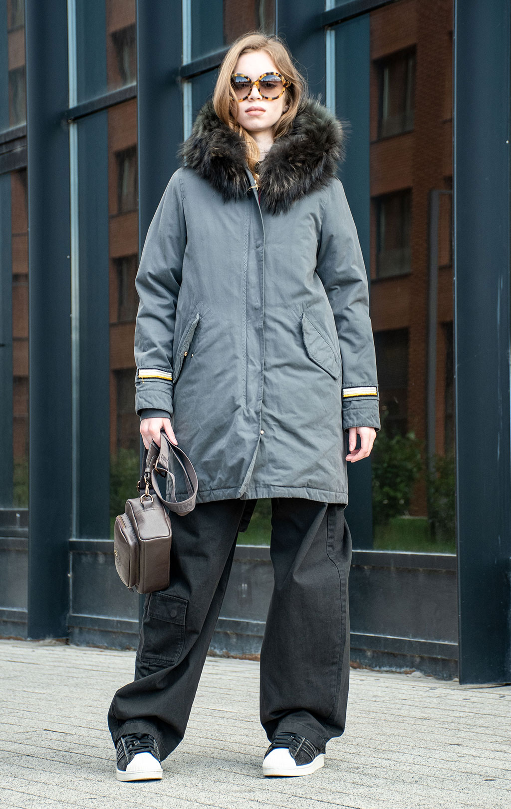 Женская парка AKTUAL QUEEN PRINT army navy 