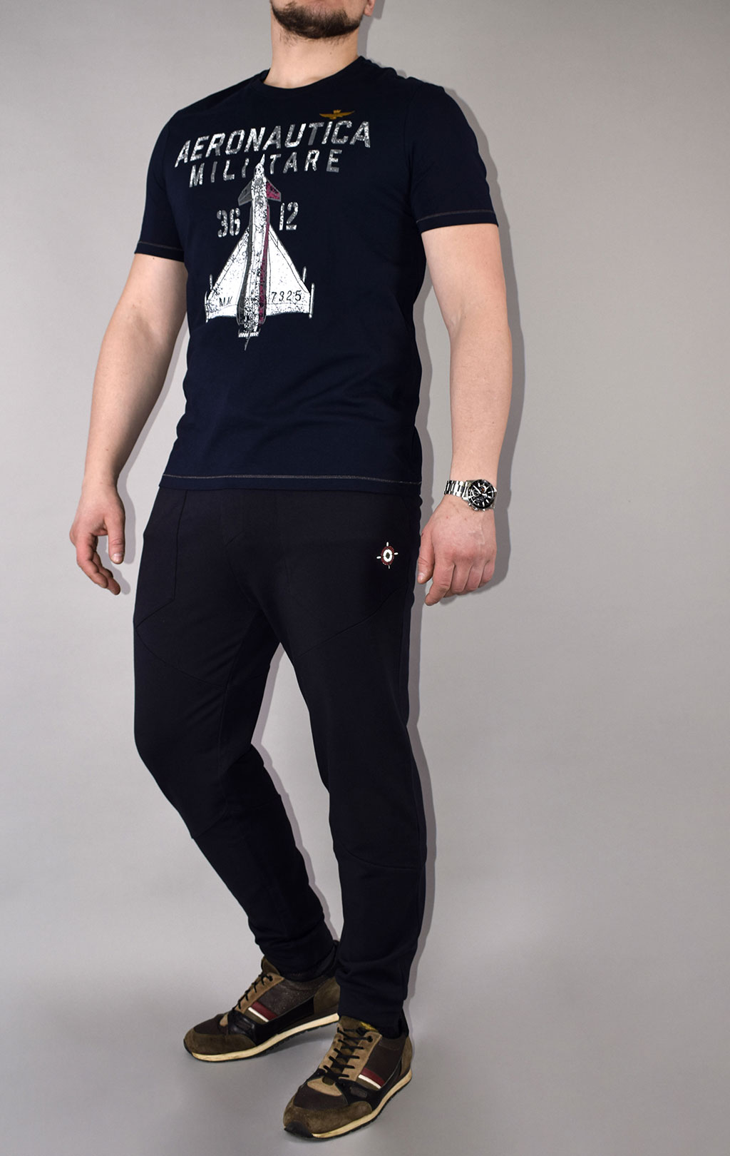 Футболка AERONAUTICA MILITARE SS 21/TR blue navy (TS 1857) 