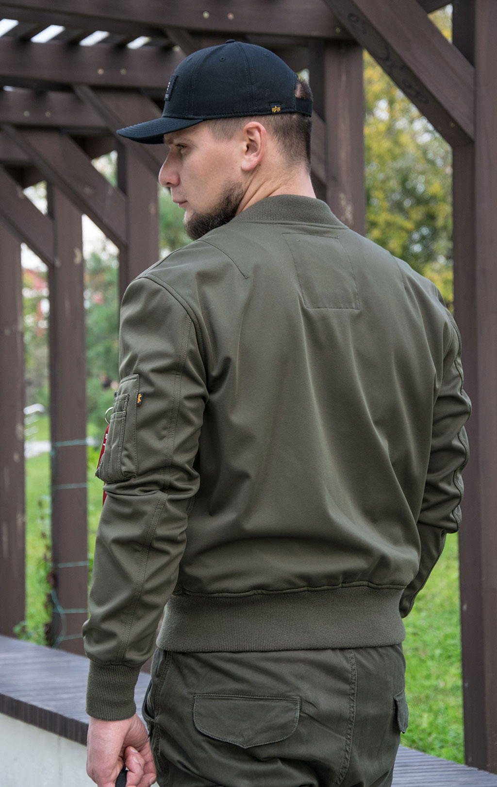 Ветровка ALPHA INDUSTRIES big size MA-1 Soft Shell olive 