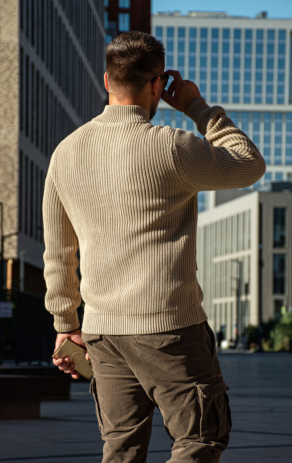Свитер на молнии AERONAUTICA MILITARE FW 26/27/BG hazelnut (MA 1664) 