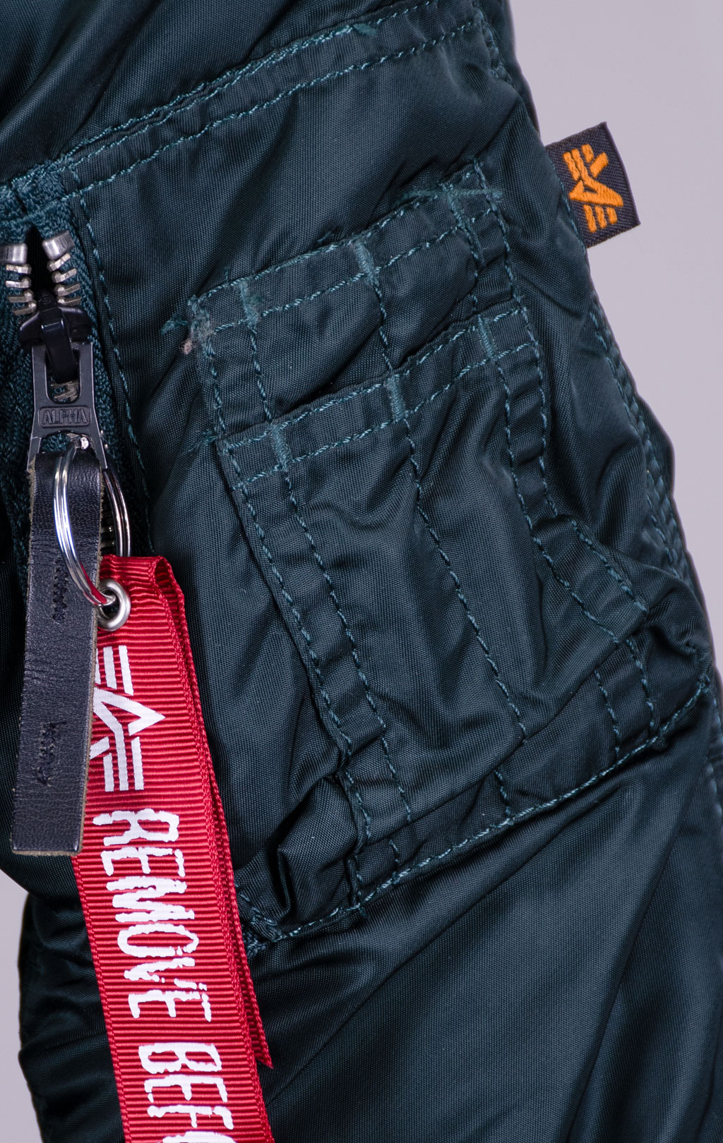 Женская аляска ALPHA INDUSTRIES VF 59 N-3B натур. мех petrol dark 