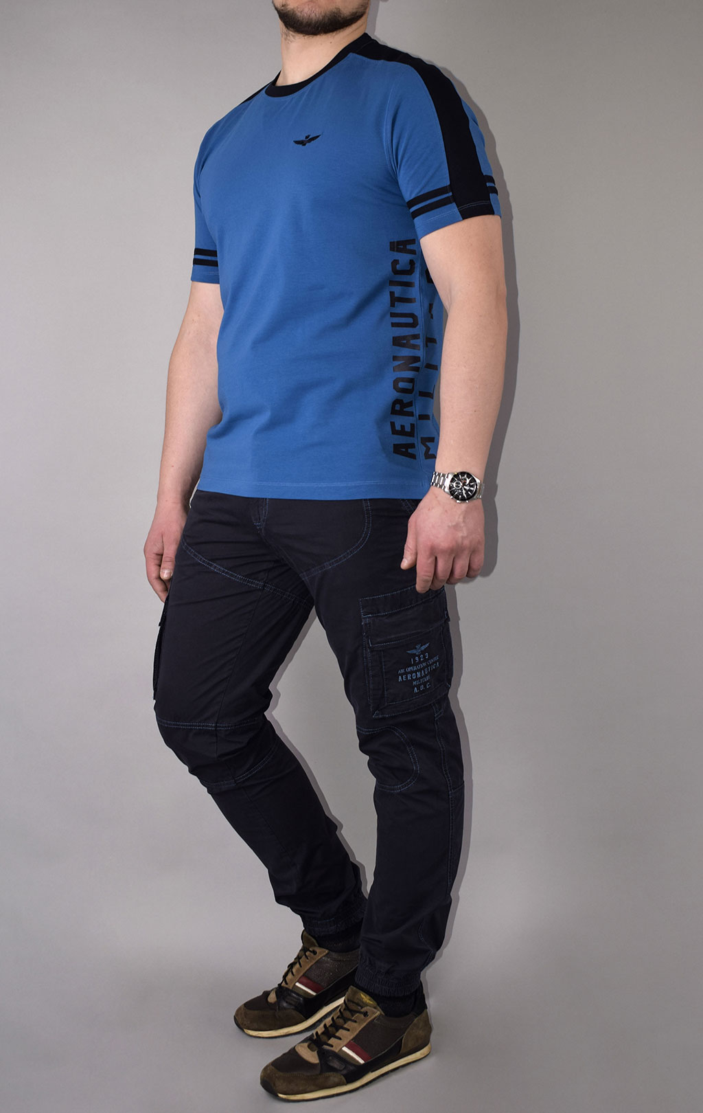 Футболка AERONAUTICA MILITARE SS 21/TR azzurro (TS 1816) 