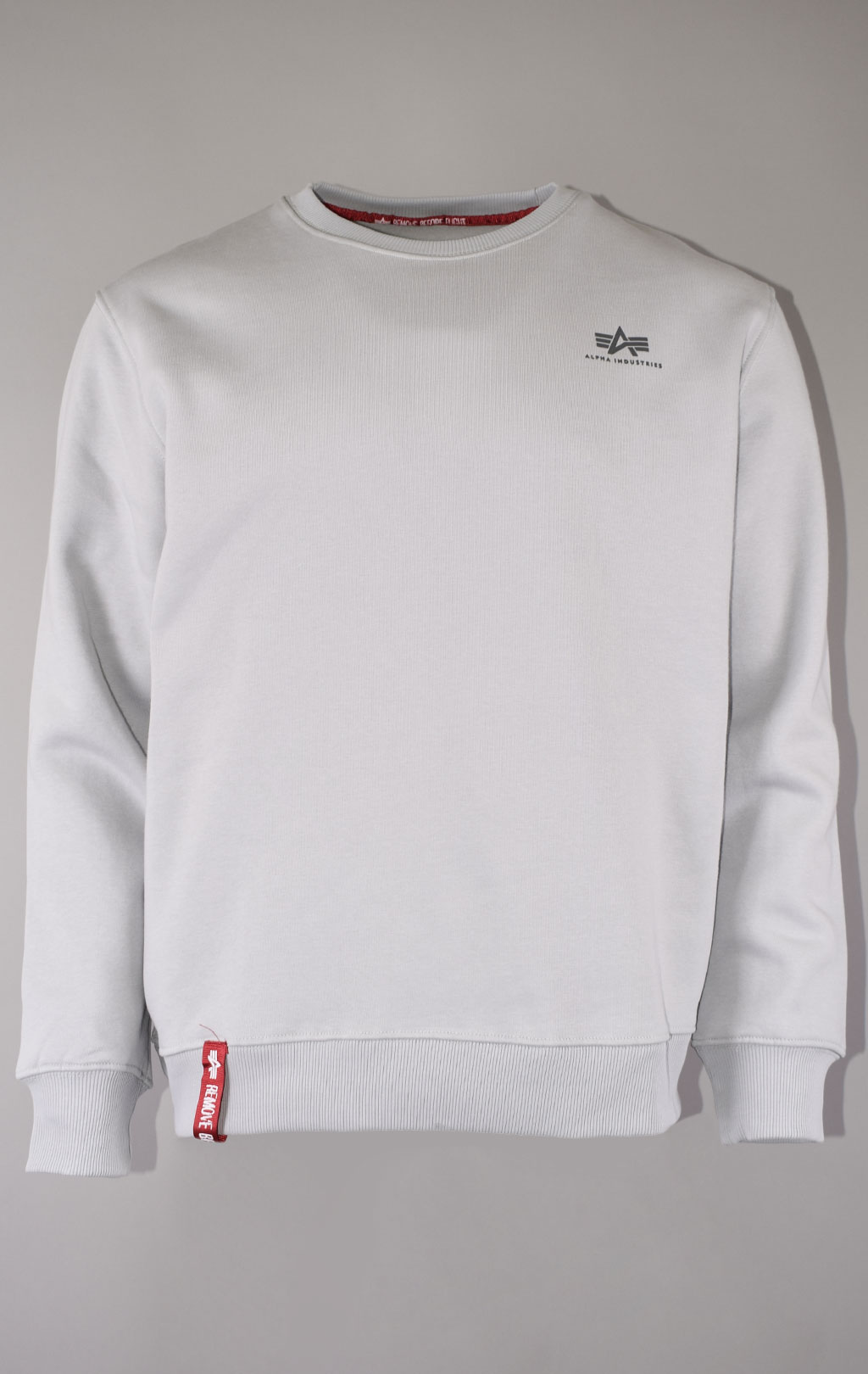 Свитшот ALPHA INDUSTRIES BASIC SWEATER SMALL LOGO pastel grey 