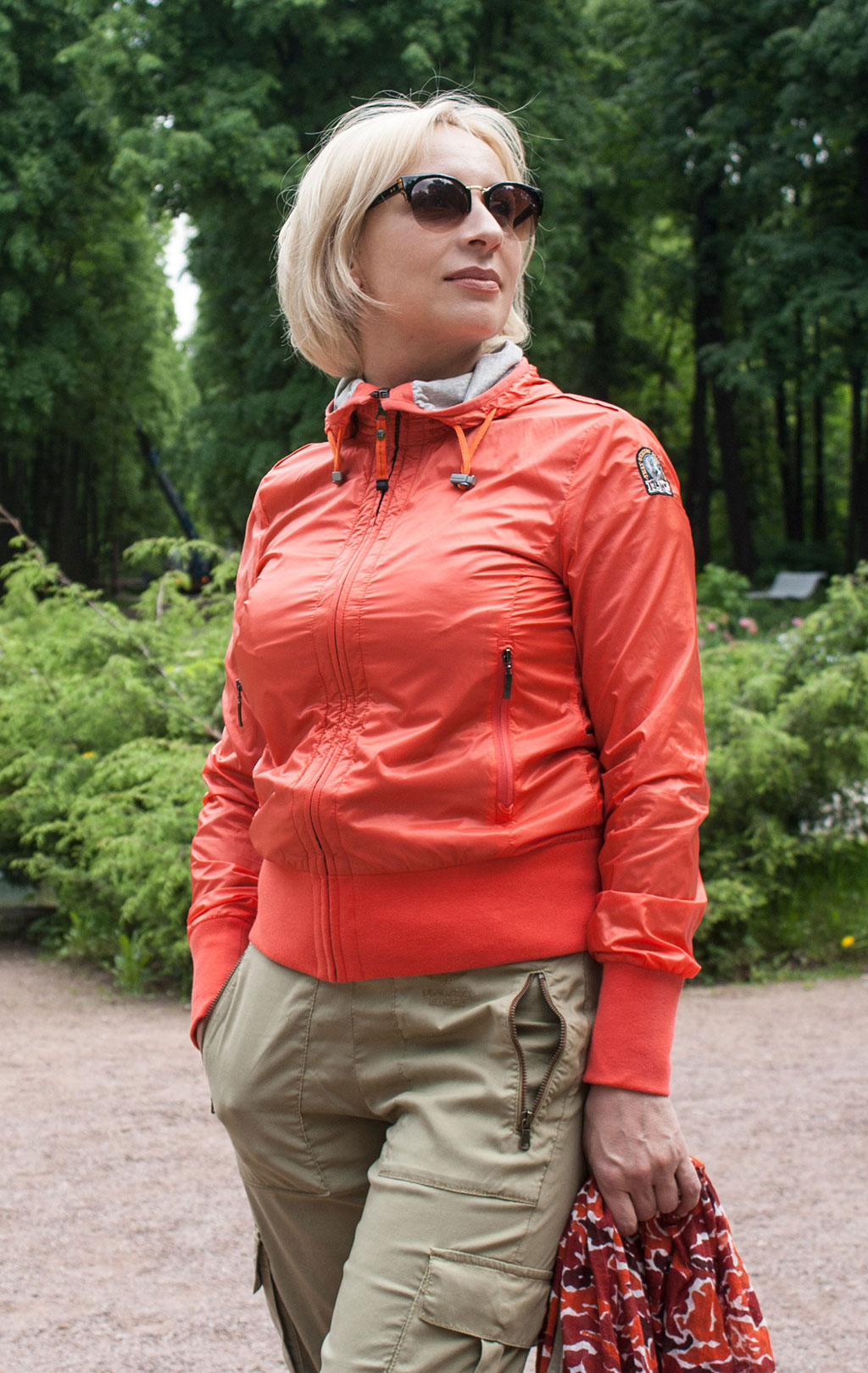 Женская ветровка PARAJUMPERS AZUN full zipp coral 