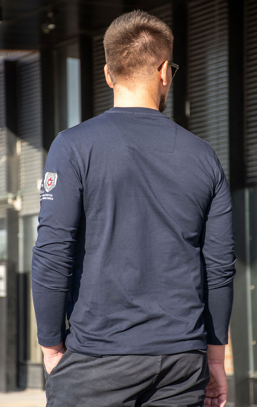 Лонгслив AERONAUTICA MILITARE FW 24/25/TR dark blue (TS 2339) 