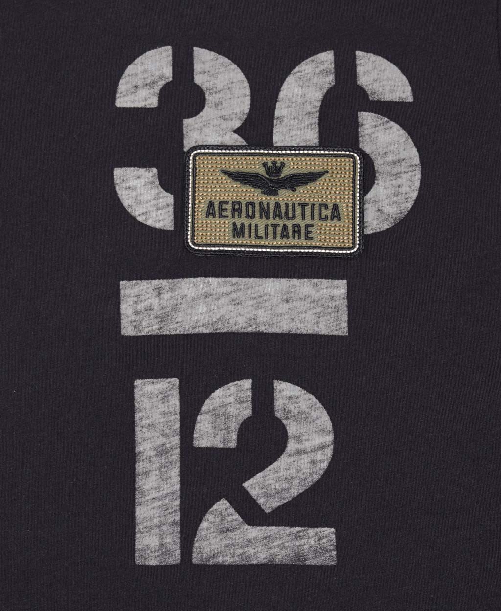 Футболка AERONAUTICA MILITARE SS 21/TR jet black (TS 1868) 