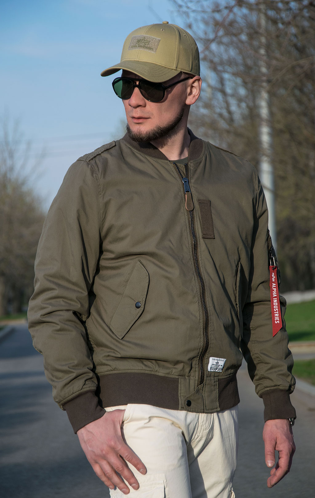 Ветровка ALPHA INDUSTRIES CTN GEN-II FLIGHT JACKET L-2B SS 23 m OG-107 green 