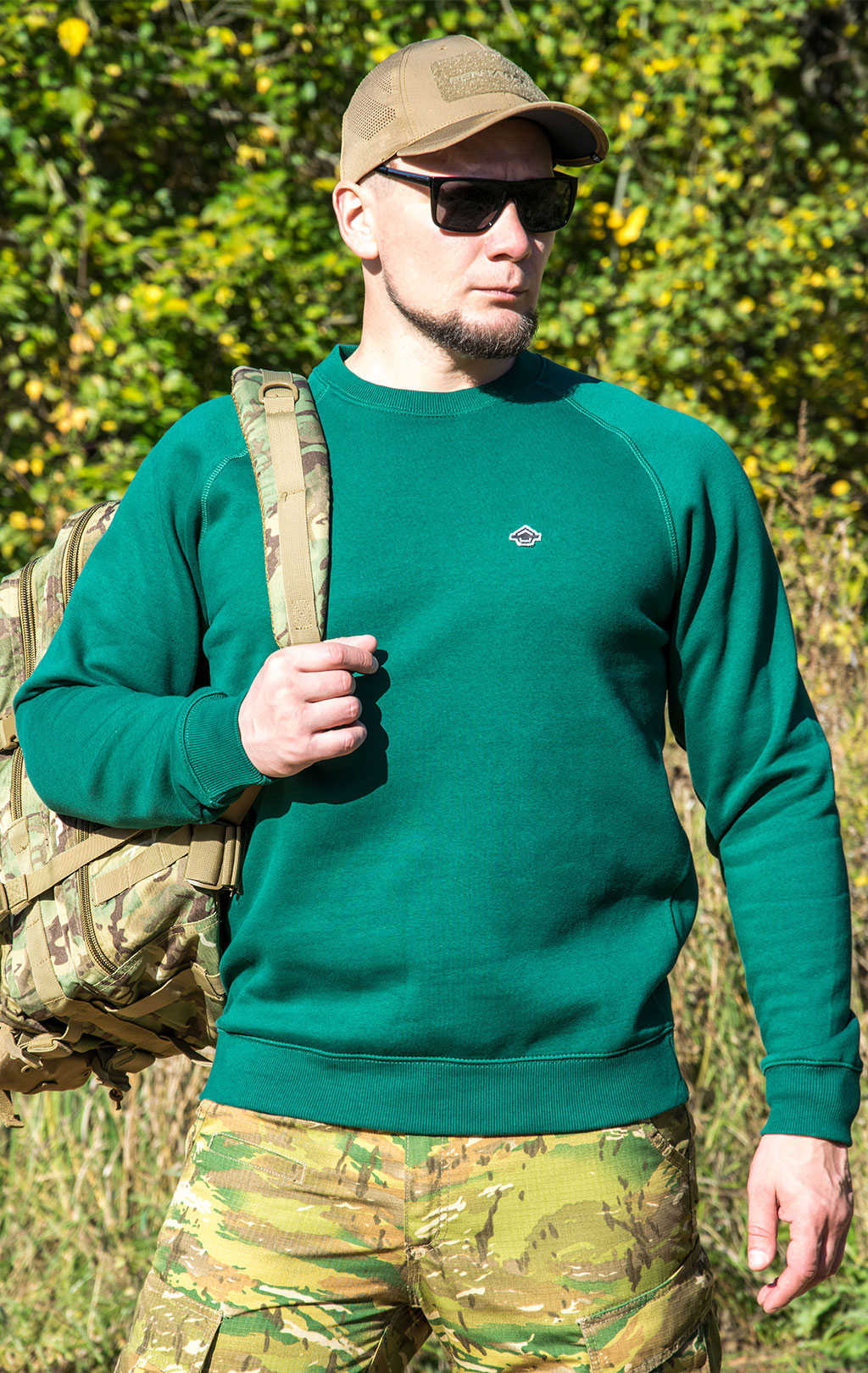 Свитшот Pentagon HAWK BLANK хлопок75%/полиэстер25% green springbok83 09019 