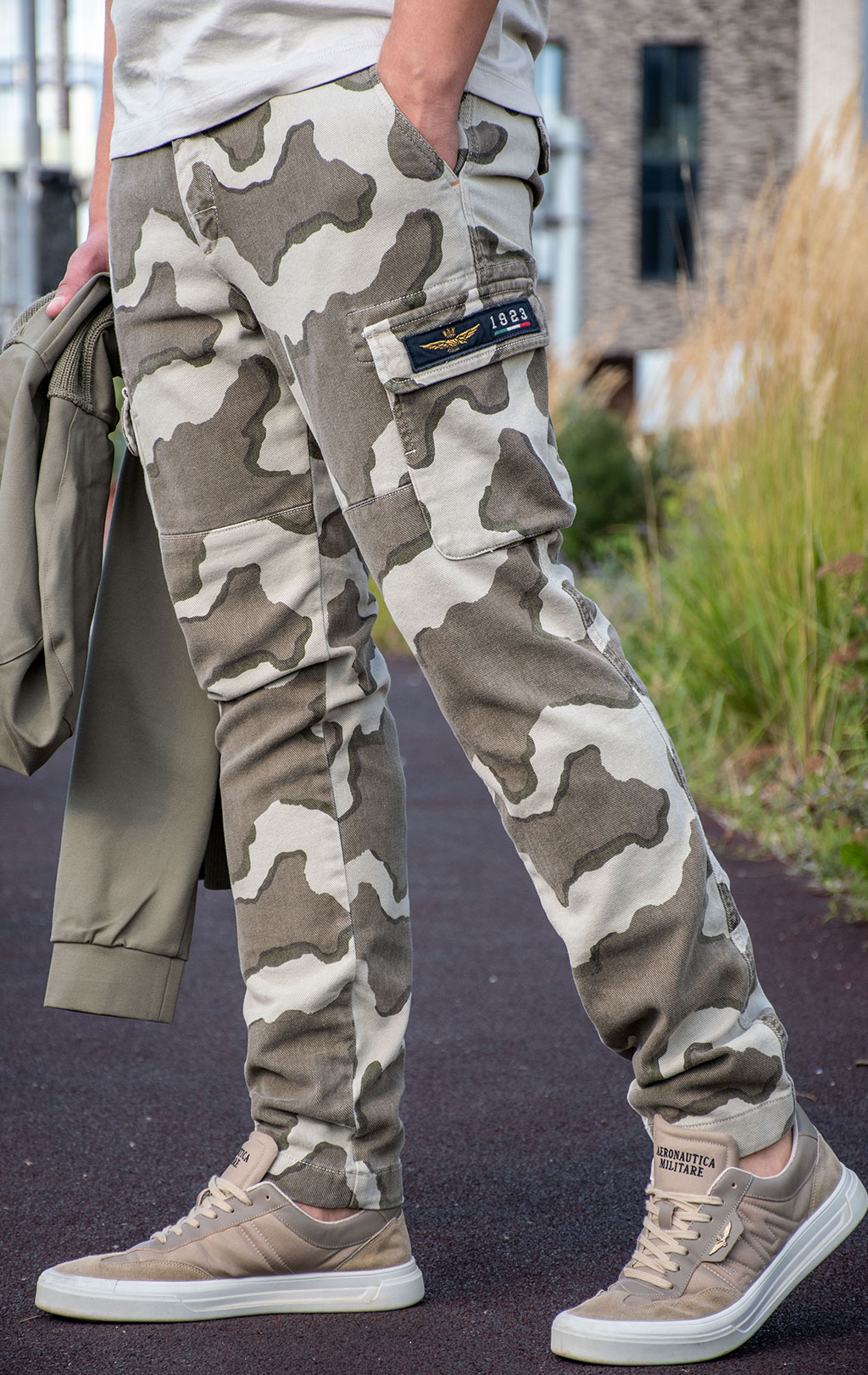Брюки-карго AERONAUTICA MILITARE плотные FW 24/25/TR military camo (PA 1613) 